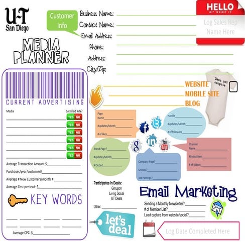 Media Planner Worksheet 2012