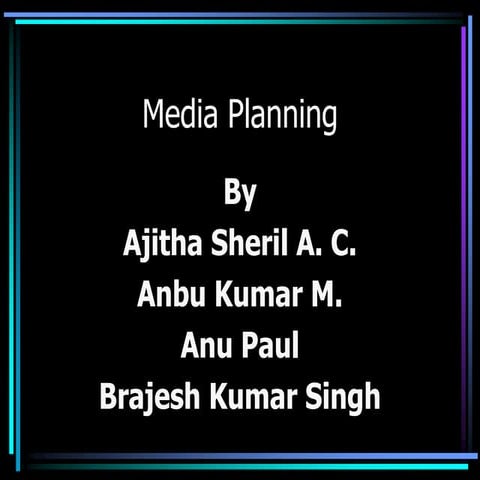Media planning