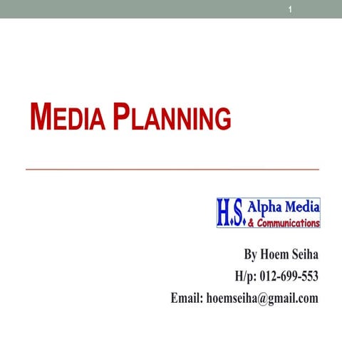 Media Relations Planning by Hoem Seiha