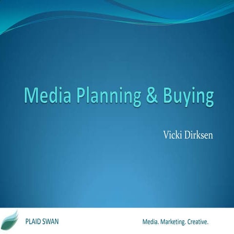 Media Planning & Buying