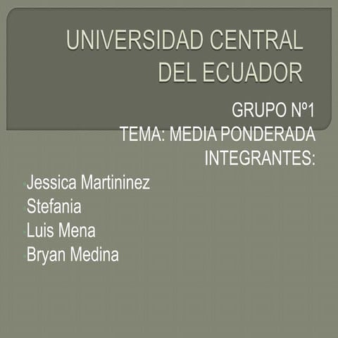 Media ponderada