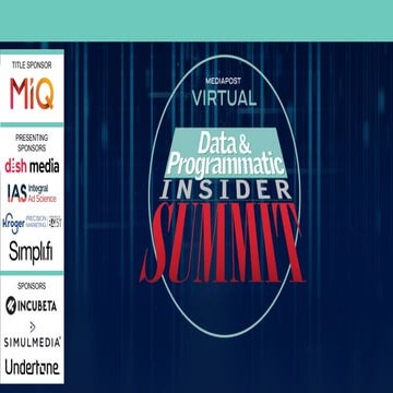 MediaPost Data & Programmatic Insider Summit - Survey Results