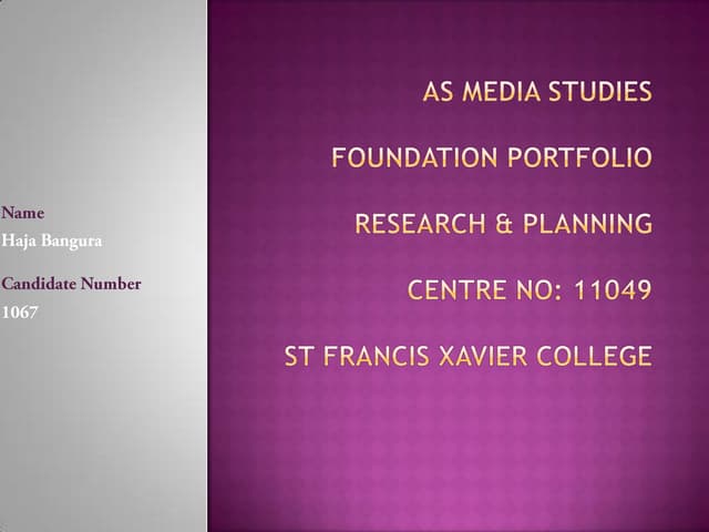 AS Media Presentation