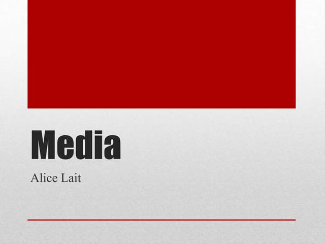 Media  presentation