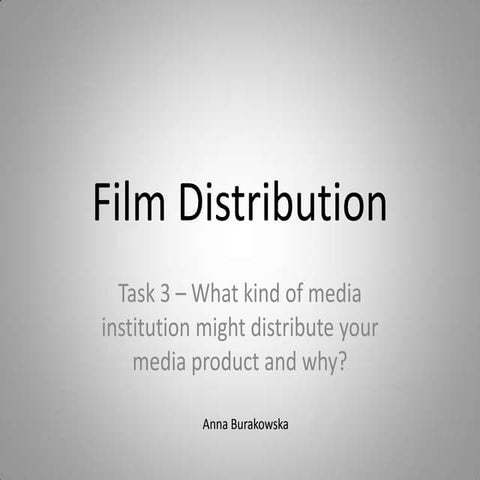 Media presentation - task 3