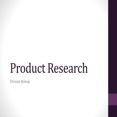 Media product research