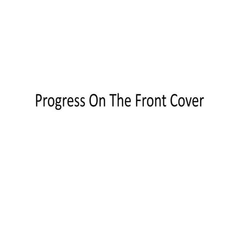 Media progress on front cover