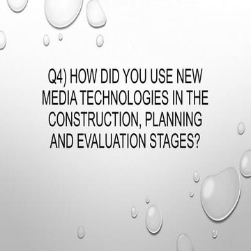 Media Question 4 - New Media Technology