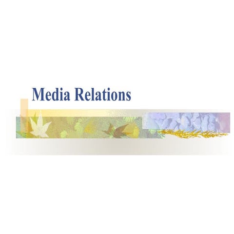 Media relations 