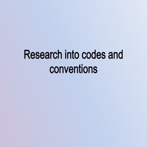 Media research codes and conventions