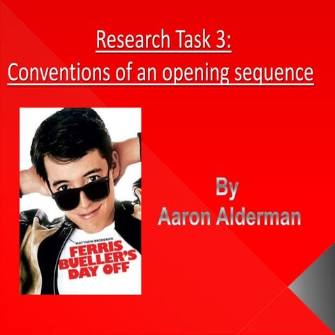 AS Media Research Task 3 - Conventions of an Opening Sequence