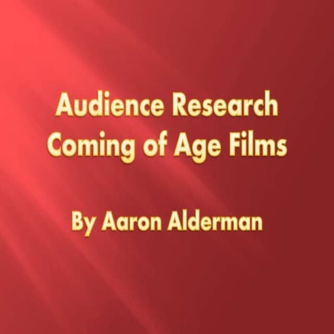 Media research task 6 part 2 aaron alderman