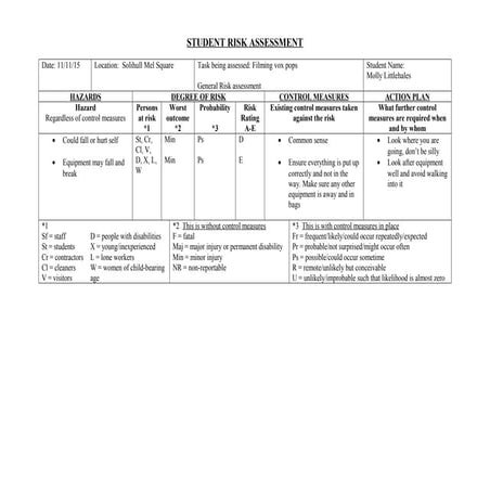 Media rick assessment 1