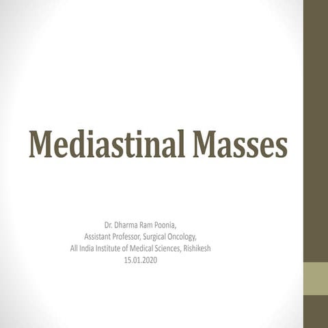 Mediastinal Mass dr dharma poonia