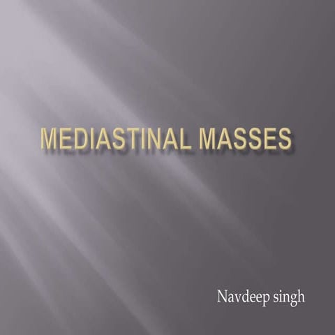 Mediastinum masses