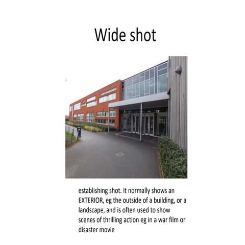 Media studies angle shots 