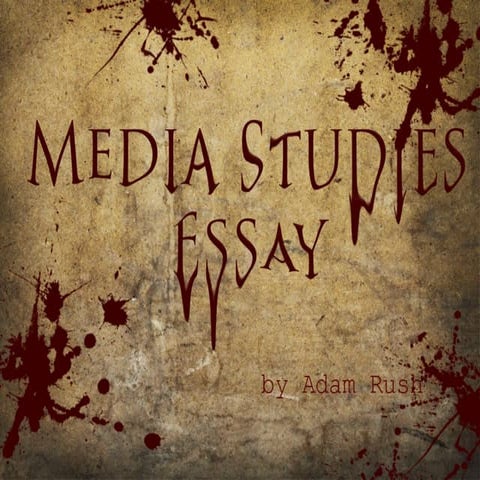 Media studies essay