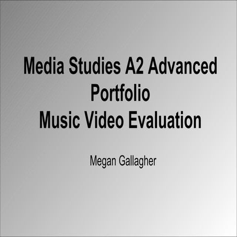 Media Studies Evaluation