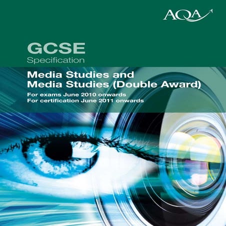 AQA Media Studies GCSE Spec