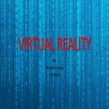 Virtual Reality