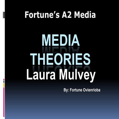 Laura mulvey Media theories