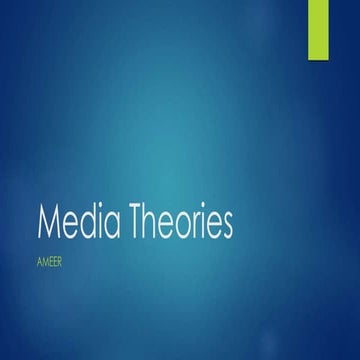 Media theories