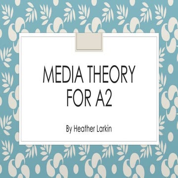 Media Theory