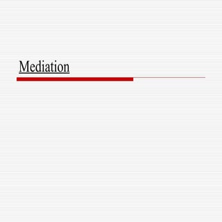 Mediation Powerpoint