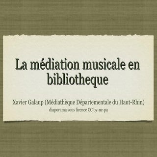 La médiation musicale en bibliothèque