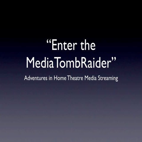 Enter the MediaTombRaider