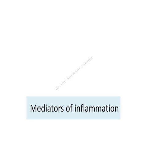 Mediators of inflammation