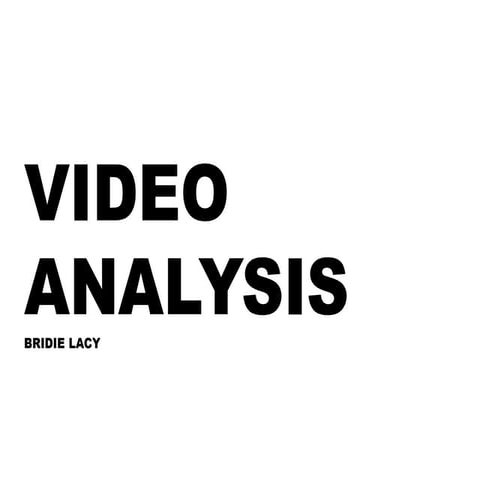 Media video analysis