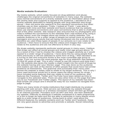 Media website evaluation