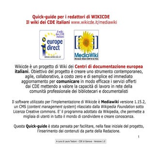 Mediawiki manuale di redazione
