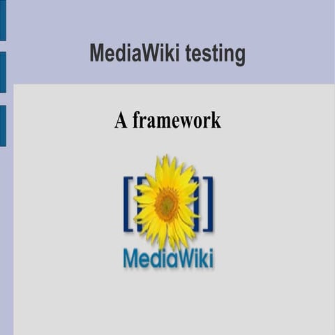 Media Wiki Testing Environment