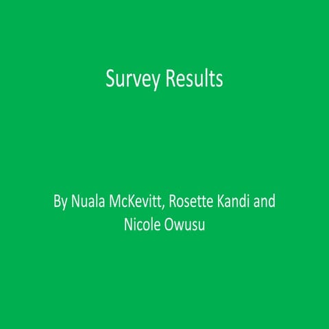 Survey Results 