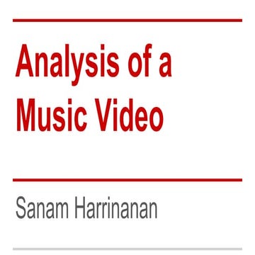 Music Video Analysis A2 Media