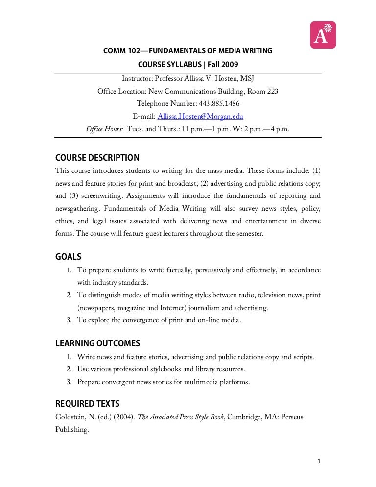 How to write a college syllabus