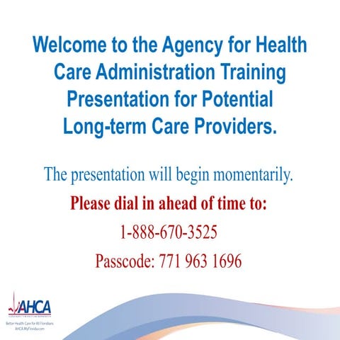 SMMC Long-term Care Provider Webinar:  Medicaid Provider Enrollment