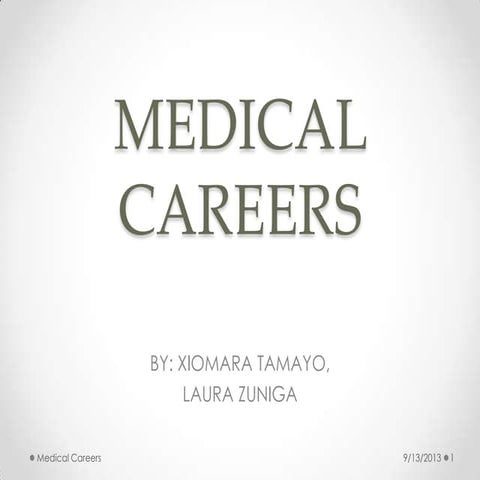 Medical Careers