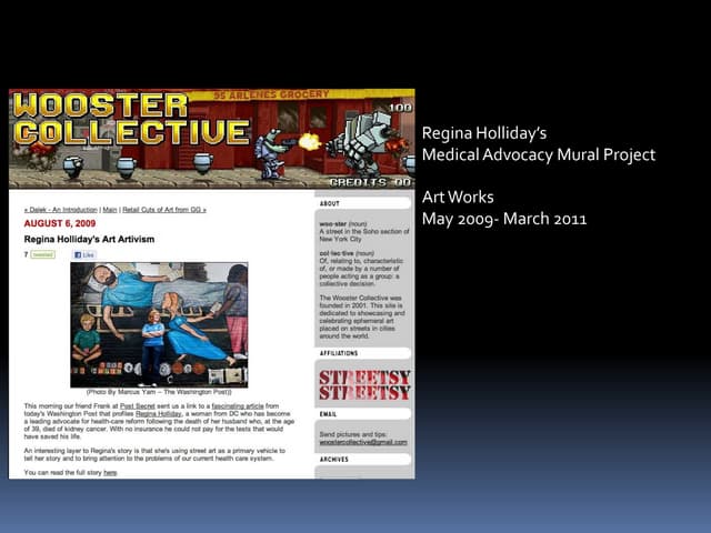 Medical advocacy mural project