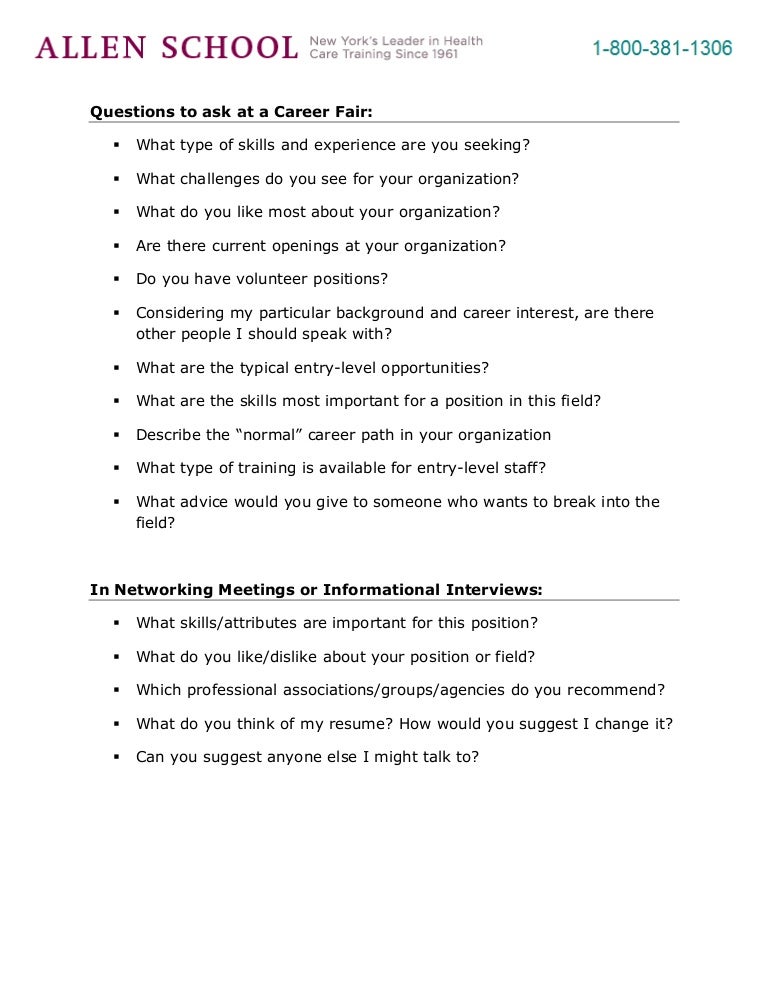 informational interview questions to ask
