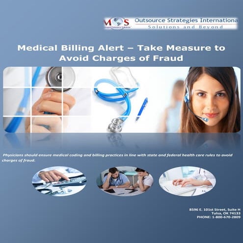 Medical Billing Alert – Take Measure to Avoid Charges of Fraud