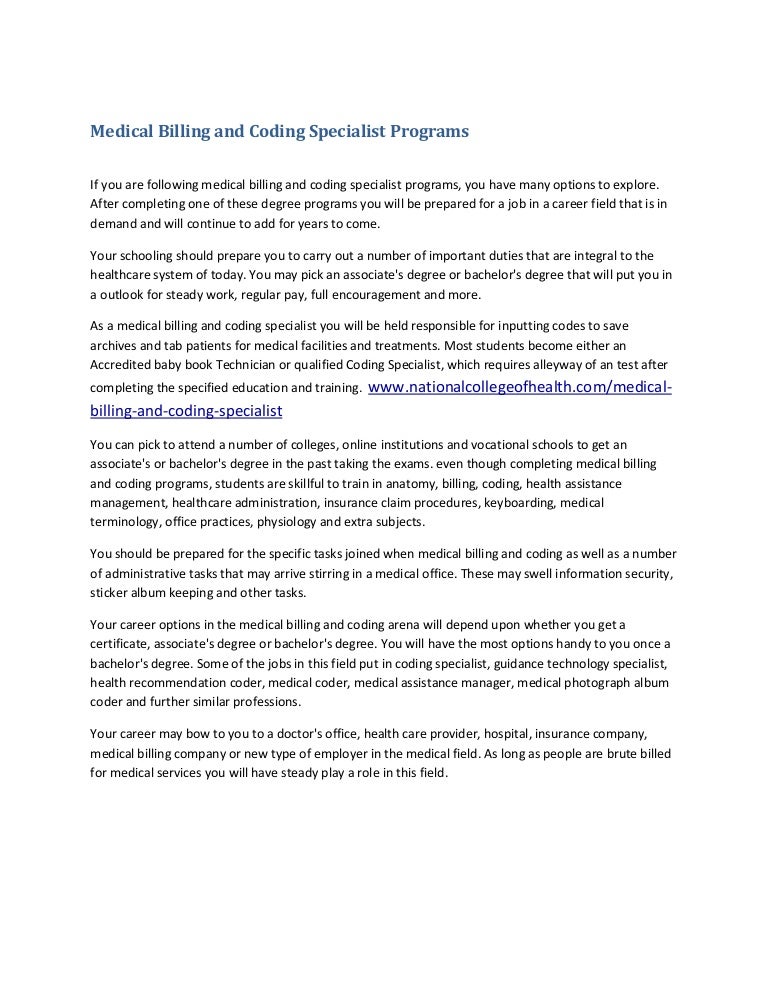 Medical Insurance Billing And Coding Specialist Salary Medical Insurance Billing And Coding Specialist Salary