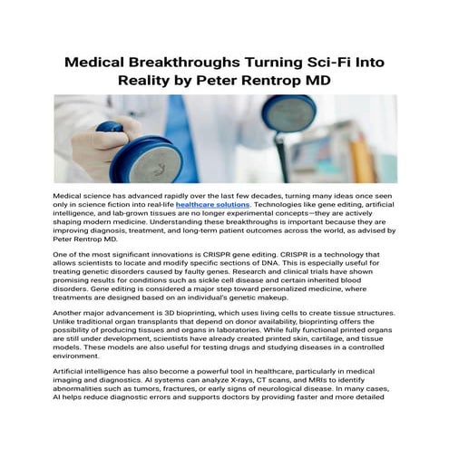 Medical Breakthroughs Turning Sci-Fi Into Reality by Peter Rentrop MD.pdf