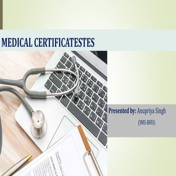 Medical certificatestes