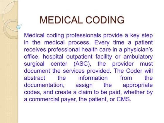Medical Coding | PPT