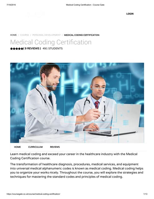 Medical Coding Certification Online Course Pdf Medical Coding Certification Online Course Pdf