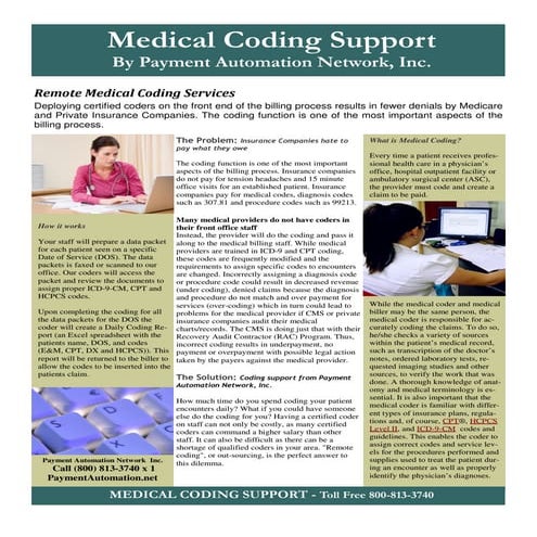 Computer Assisted Coding Pros & Cons