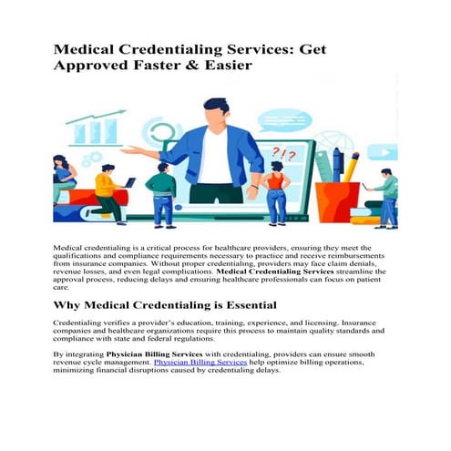 Medical Credentialing Services: Get Approved Faster & Easier